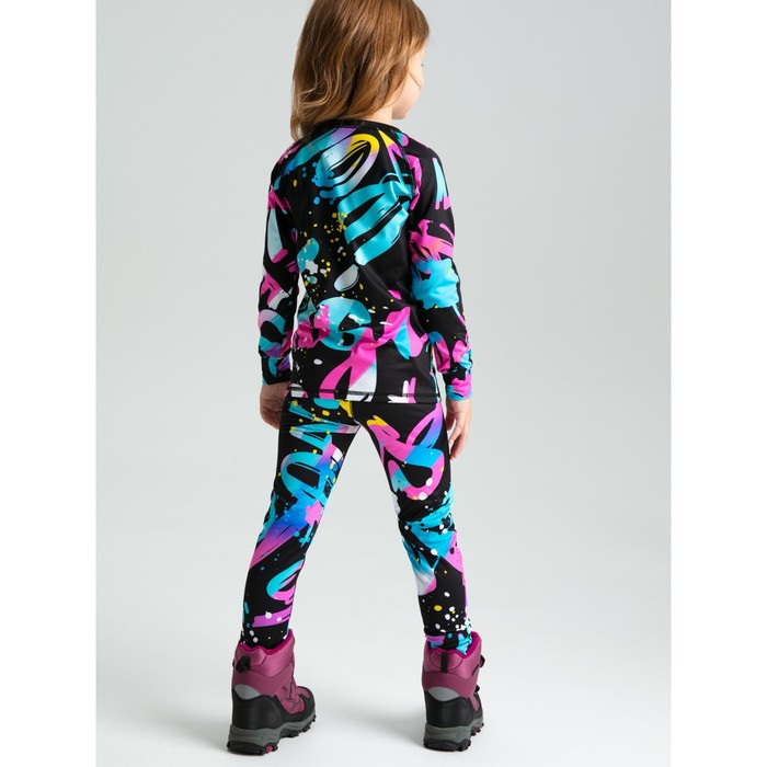 фото Термокомплект для девочки: брюки, толстовка, рост 110 см playtoday