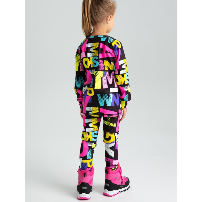 

Термокомплект для девочки: брюки, толстовка, рост 122 см