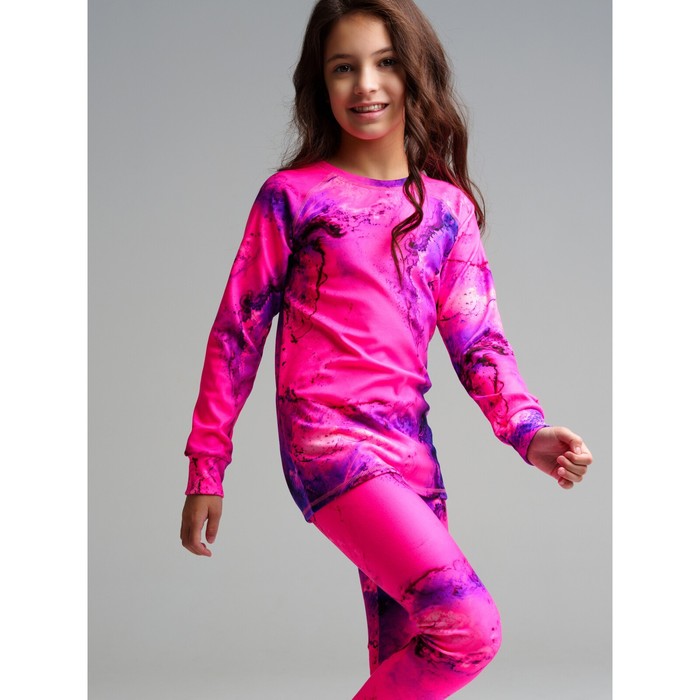 

Термокомплект для девочки: брюки, толстовка, рост 146 см