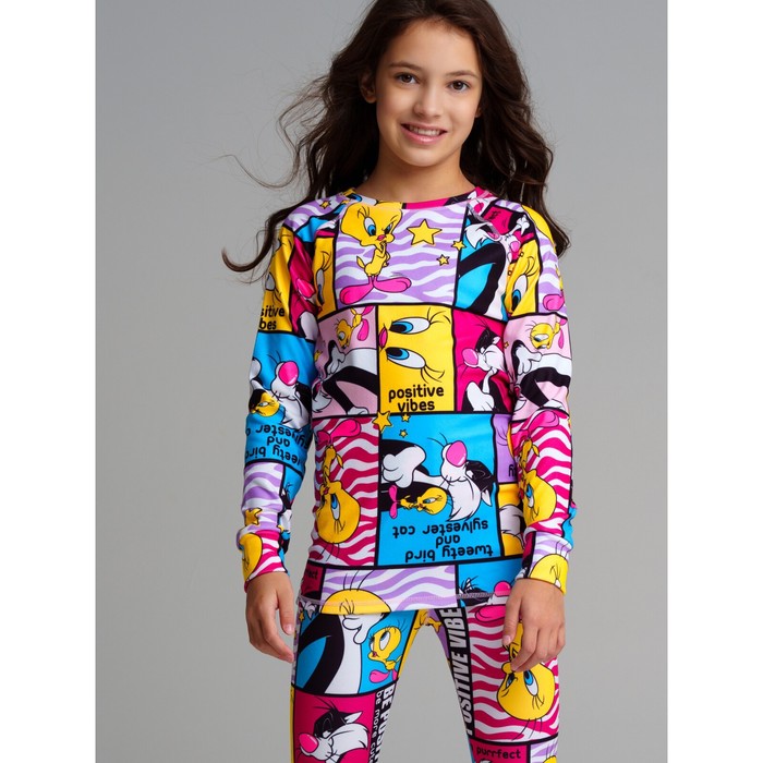 

Термокомплект для девочки: брюки, толстовка, рост 152 см