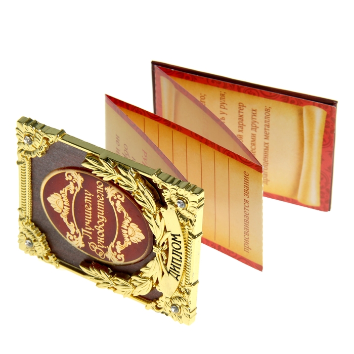 Диплом мини-книжка "Лучшему руководителю"