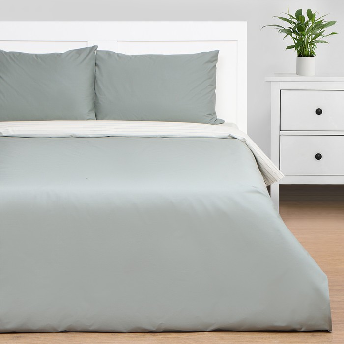 

Постельное бельё Этель 2 сп Stripes: olive, 175х215см, 200х214см, 50х70см-2 шт, перкаль,114 г/м2