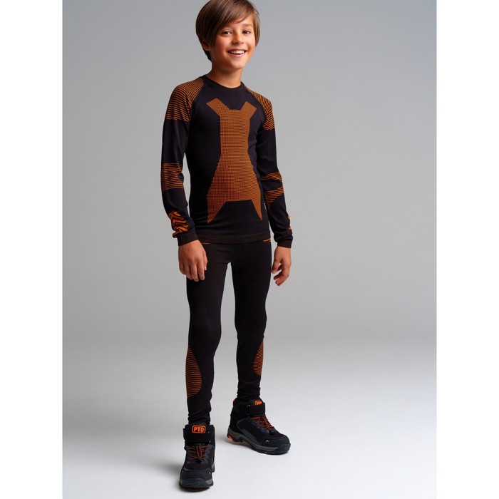 фото Термокомплект для мальчика: брюки, толстовка, рост 128-134 см playtoday