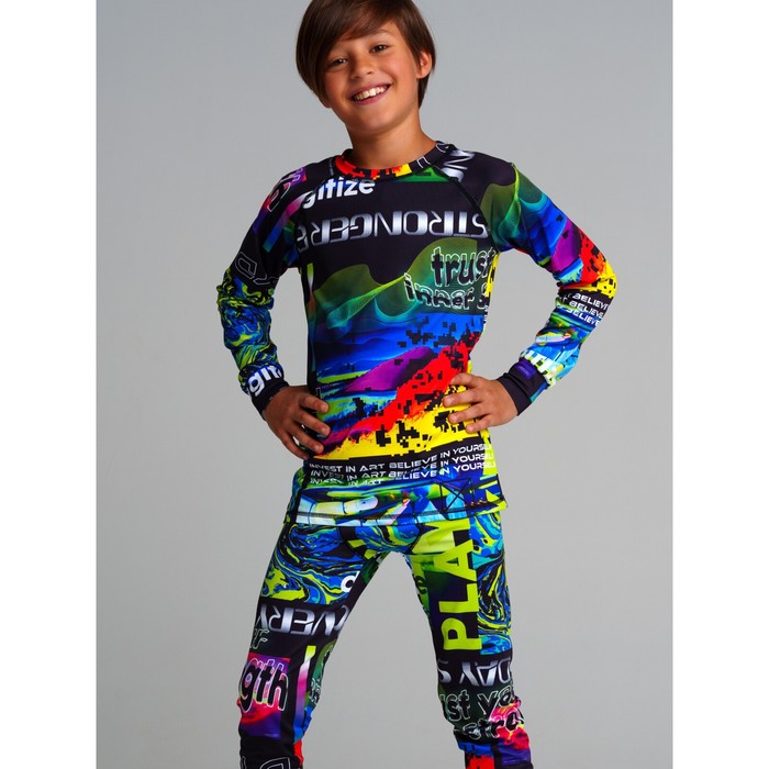 

Термокомплект для мальчика: брюки, толстовка, рост 140 см