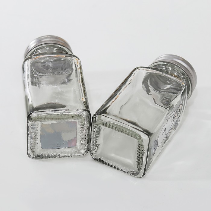 Набор для специй 50 мл "Повар" 9 см, 2 шт, цвет МИКС