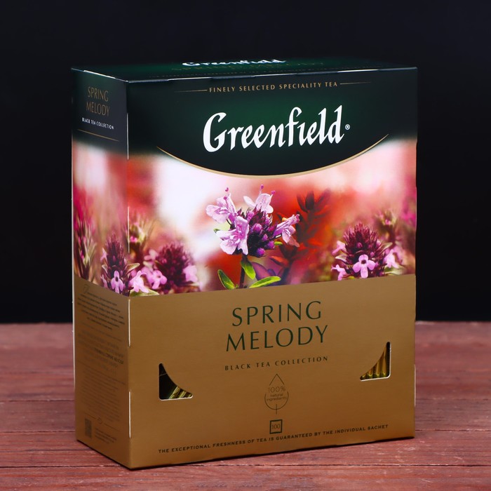 Чай Гринфилд Spring Melody black tea (100 пакетиков х 1,5 г)