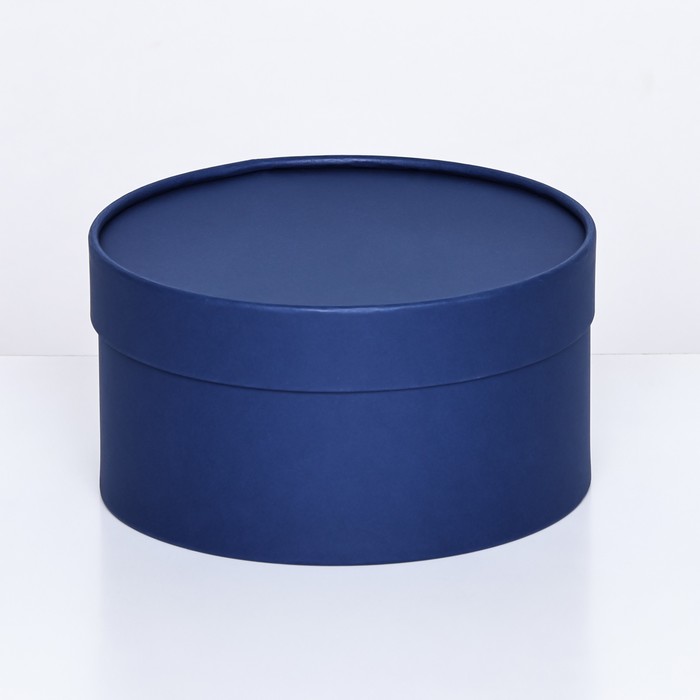 Подарочная коробка Глубина темно-синяя, завальцованная без окна, 21х11 см