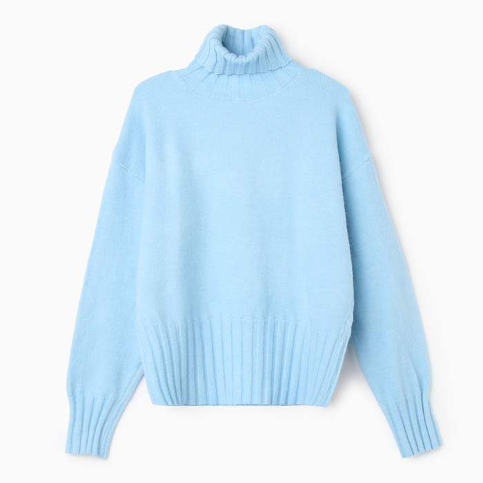 фото Свитер женский, цвет голубой, размер one size (46-50) dommod