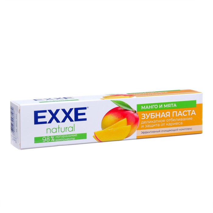 Зубная паста EXXE natural Манго и мята, 75 мл зубная паста exxe natural манго и мята 75 мл 2 шт