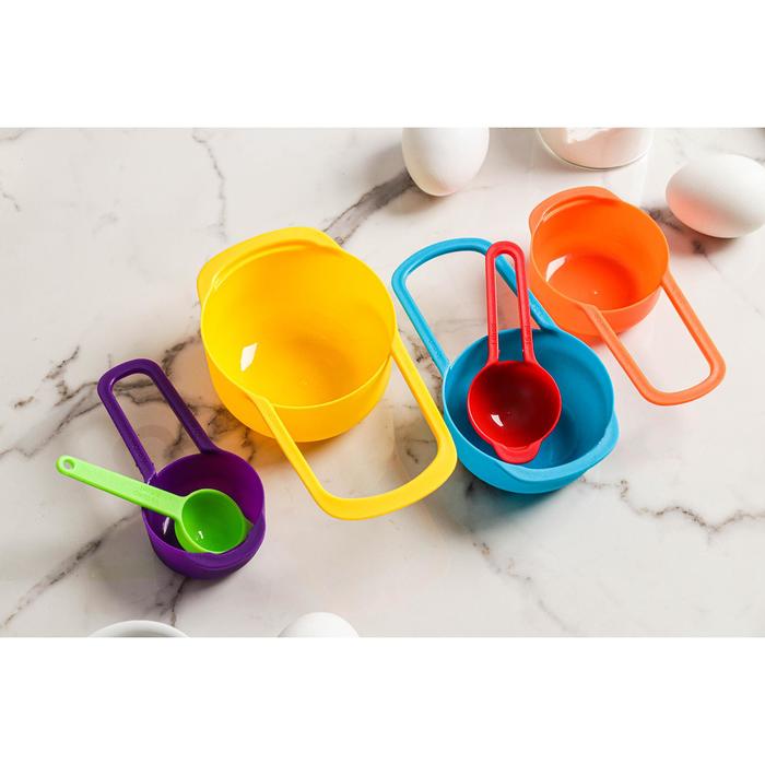 Набор мерных ложек "Креатив", 6 шт: 250 мл,125 мл, 85 мл, 60 мл,15 мл,7,5 мл, цвета МИКС