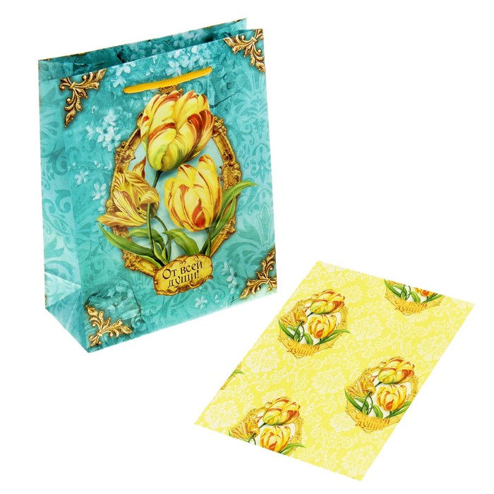 Ароматизированный набор для упаковки подарка «Роскошный тюльпан», MS 18 × 23 × 8 см