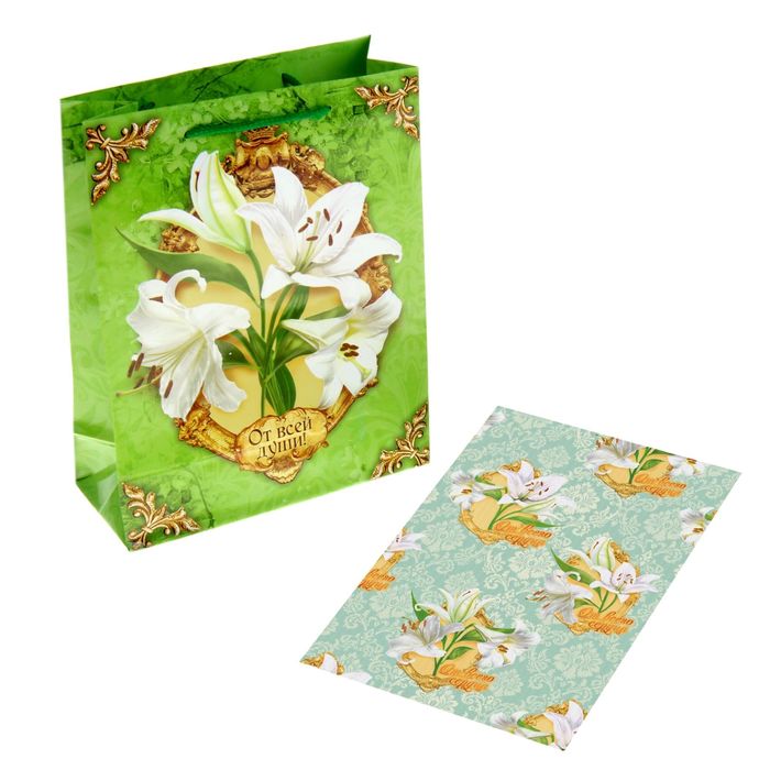 Ароматизированный набор для упаковки подарка «Нежная лилия», MS 18 × 23 × 8 см