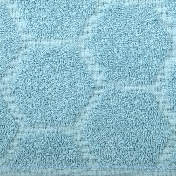 Полотенце махровое «Сота», размер 50x90 см, цвет голубое