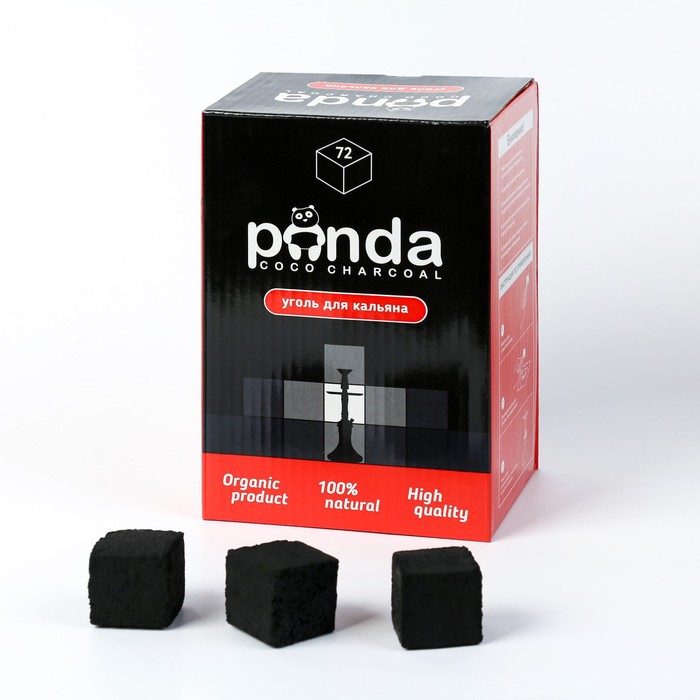 

Уголь Panda 1 кг, 72 кубика, 25 мм