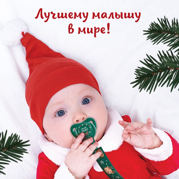 фото Держатель для пустышки крошка я «лесные друзья», на ленте