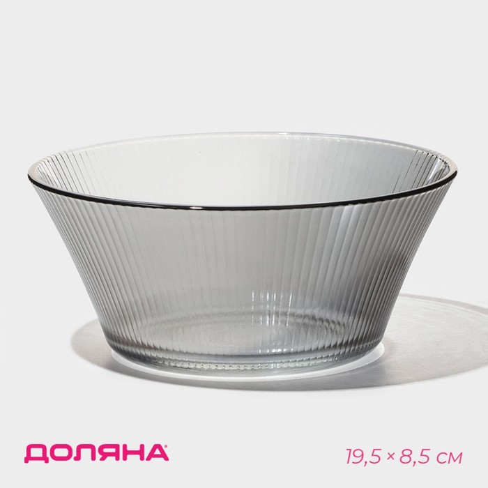 

Салатник стеклянный Доляна «Флора», 1,4 л, 19,5×8,5 см