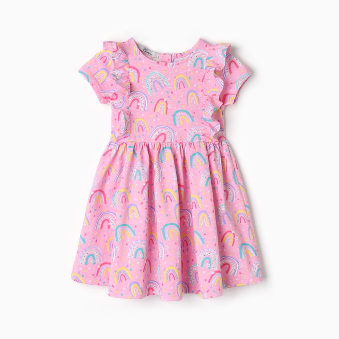 Платье для девочки, цвет розовый, рост 86 см