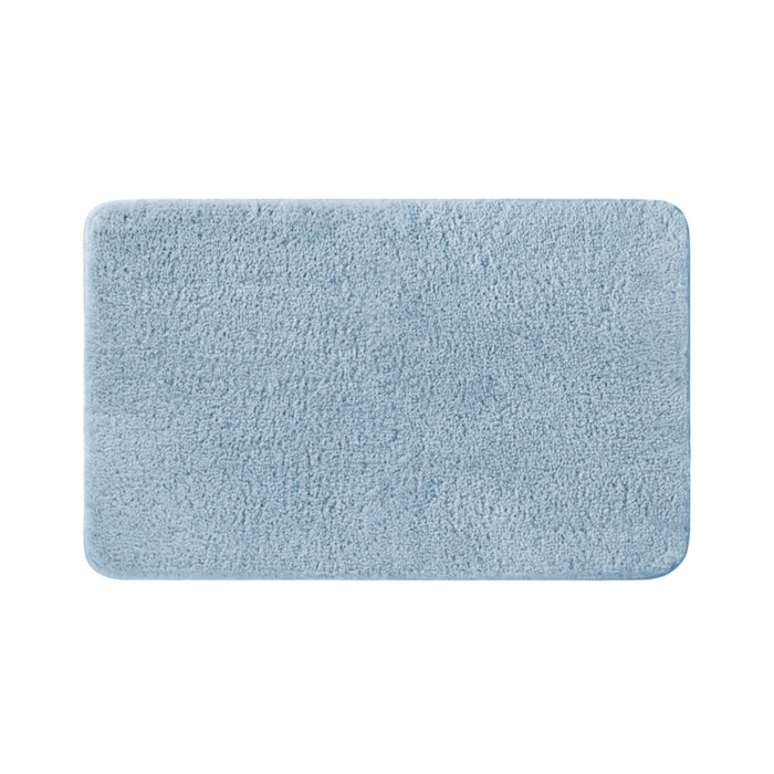 Коврик для ванной IDDIS, 70х120 см, микрофибра, цвет синий коврик для ванной iddis 70х120 см микрофибра цвет синий