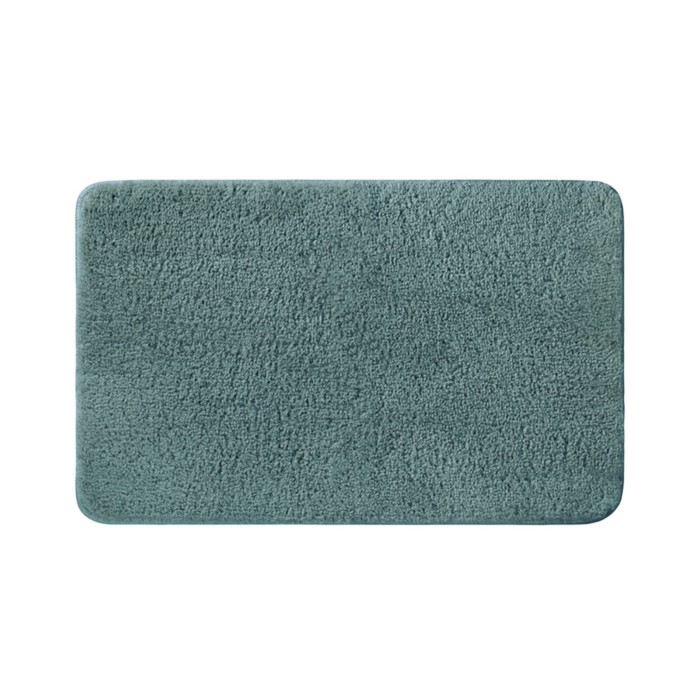 Коврик для ванной IDDIS, 70х120 см, микрофибра, цвет тёмно-зелёный коврик для ванной iddis 70х120 см микрофибра цвет синий