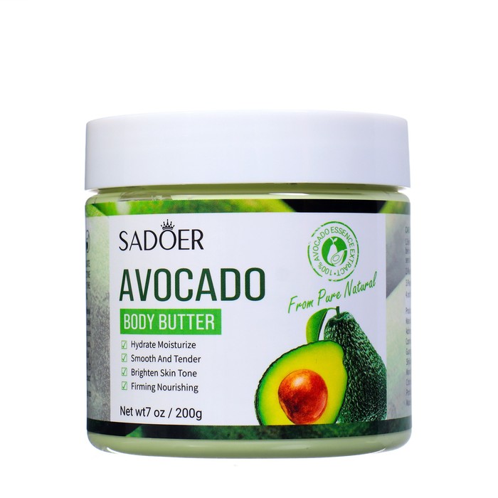 цена Крем для тела SADOER, 200 г с экстрактом авокадо