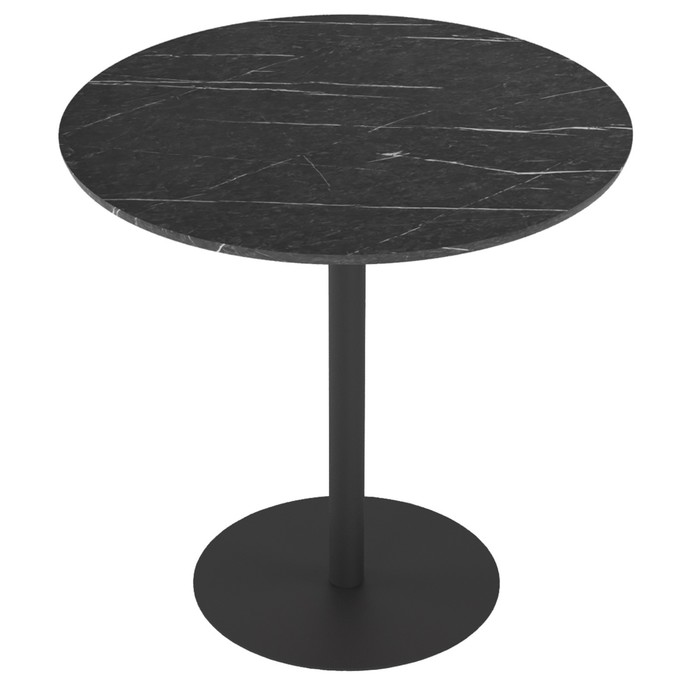 Стол обеденный «Дейл», 750×750×743 мм, цвет чёрный мрамор стол обеденный tyra 1100×1100×750 мм цвет чёрный