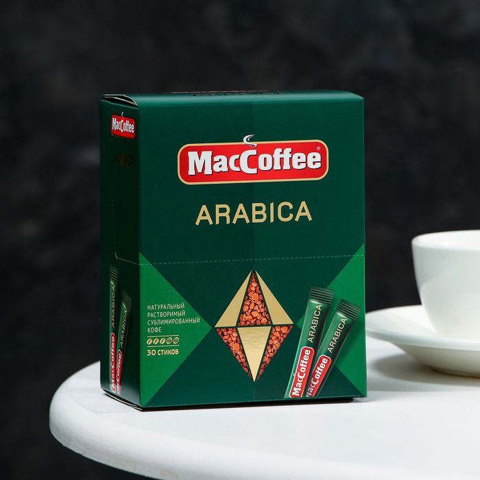 Кофе растворимый MacCoffеe ARABICA, 2 г кофе растворимый today pure arabica 95 г