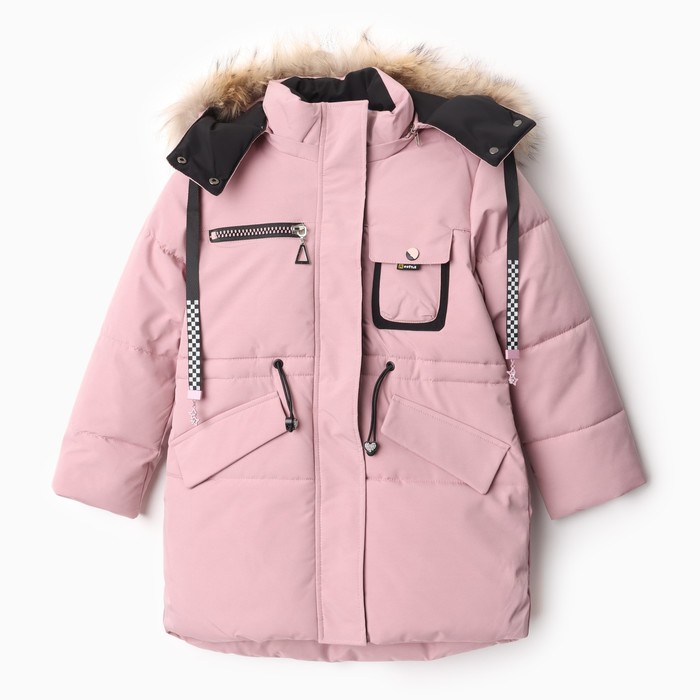 Куртка зимняя для девочек, цвет розовый, рост 134 см куртка для девочек рост 134 см цвет розовый