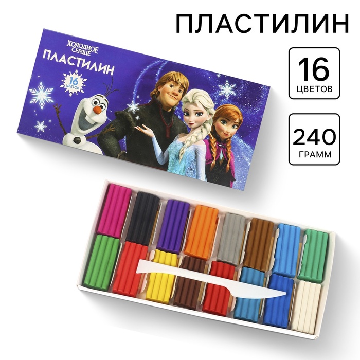 Пластилин 16 цветов 240 г 