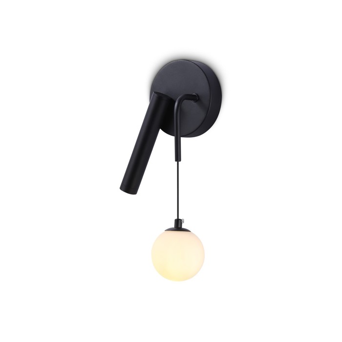 

Светильник светодиодный настенный со сменной лампой Ambrella light, LineTech, FL66385, G9, 2 Вт, 150Lum, 4200К, цвет чёрный, белый матовый
