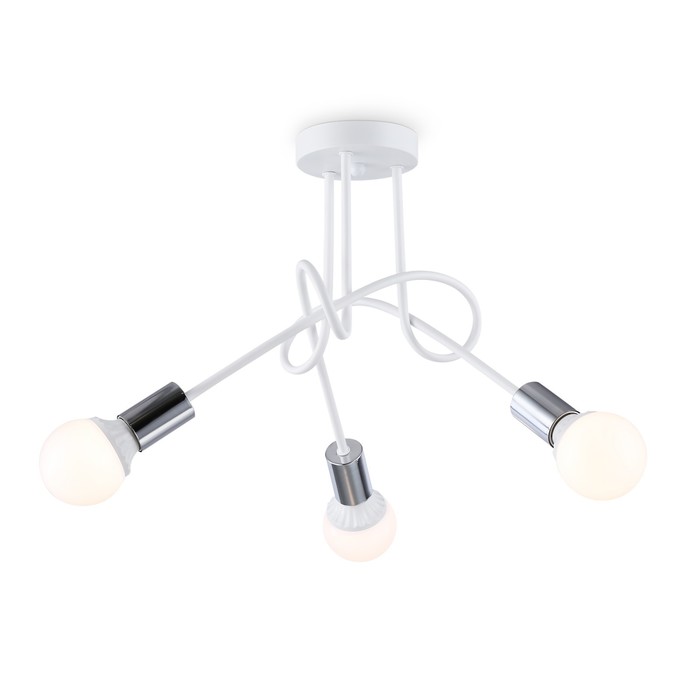 

Светильник потолочный в стиле лофт Ambrella light, Loft, TR80414, 3хE27, цвет белый, хром