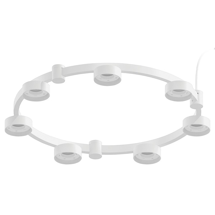 Корпус светильника Techno Ring подвесной для насадок D85 Ambrella light, DIY Spot, C9236, 7хGX53, цвет белый песок
