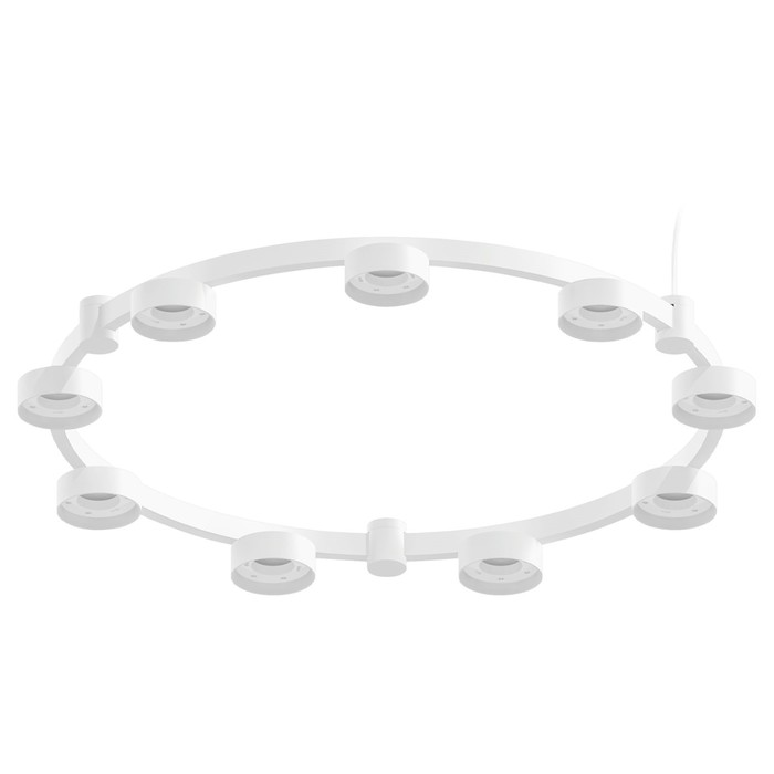 Корпус светильника Techno Ring подвесной для насадок D85 Ambrella light, DIY Spot, C9241, 9хGX53, цвет белый песок 22586