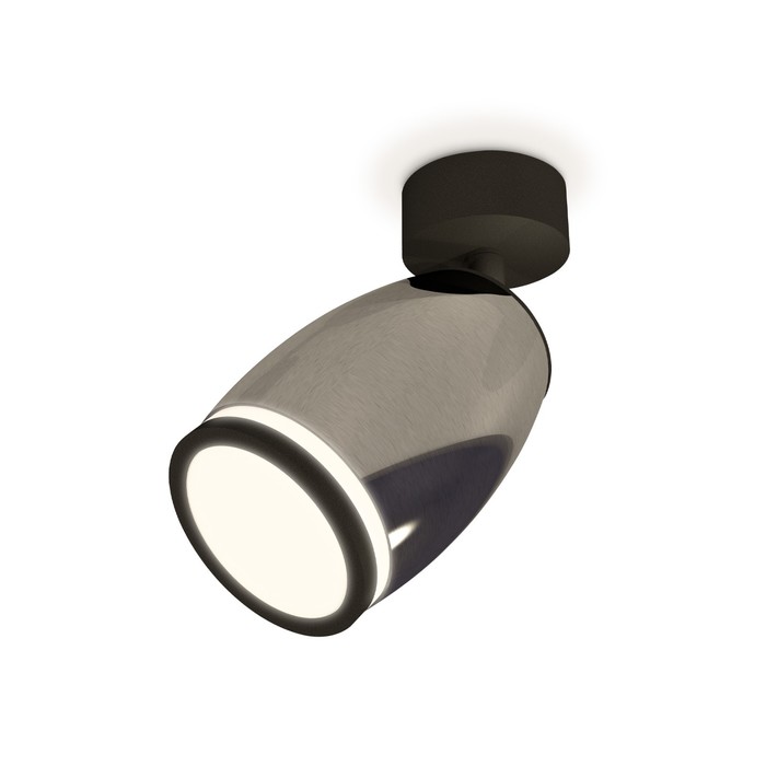 

Комплект поворотного светильника с акрилом Ambrella light, Techno, XM1123004, GU5.3, цвет чёрный хром, чёрный песок