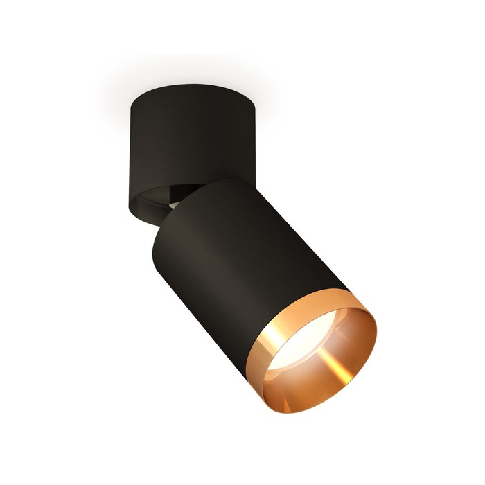 

Комплект накладного поворотного светильника Ambrella light, Techno, XM6313044, GU5.3, цвет чёрный песок, чёрный