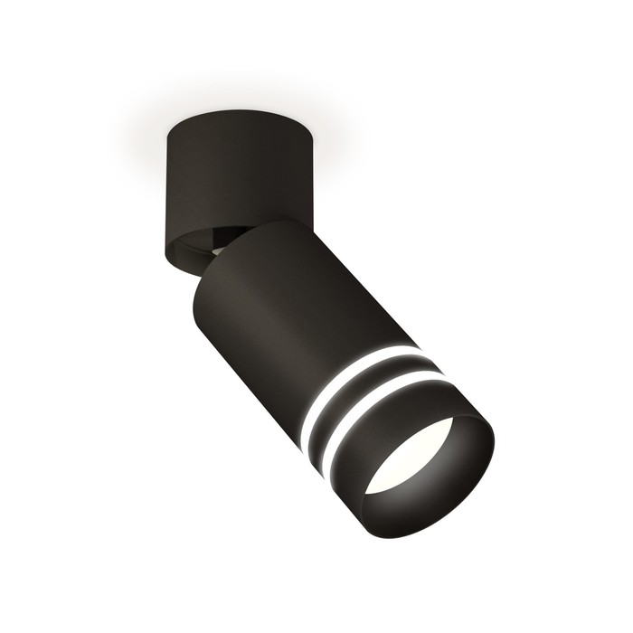 

Комплект накладного поворотного светильника Ambrella light, Techno, XM6313086, GU5.3, цвет чёрный песок, чёрный