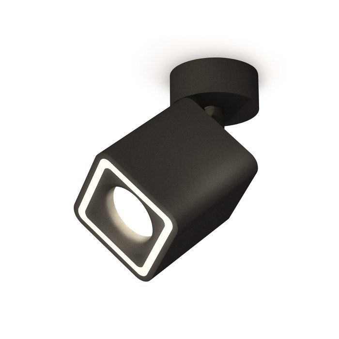 Комплект накладного поворотного светильника Ambrella light, Techno, XM7813020, GU5.3, цвет чёрный песок комплект накладного поворотного светильника ambrella light techno xm6314021 gu5 3 цвет серый песок чёрный песок