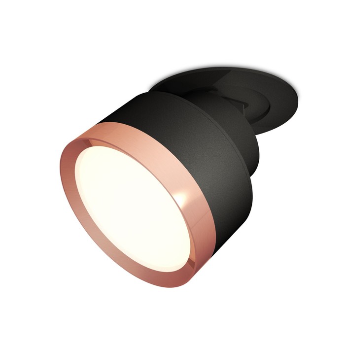 Комплект встраиваемого поворотного светильника Ambrella light, Techno, XM8102503, цвет чёрный песок