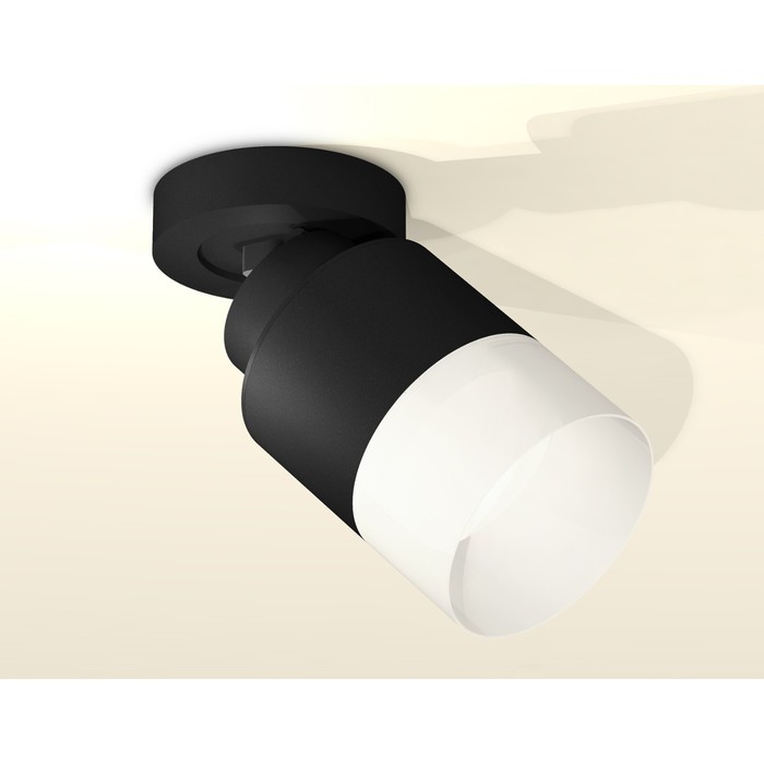 фото Комплект накладного поворотного светильника с акрилом ambrella light, techno, xm8111002, цвет чёрный песок