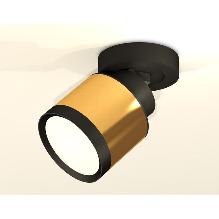 

Комплект накладного поворотного светильника Ambrella light, Techno, XM8121001, цвет золото желтое полированное, чёрный песок
