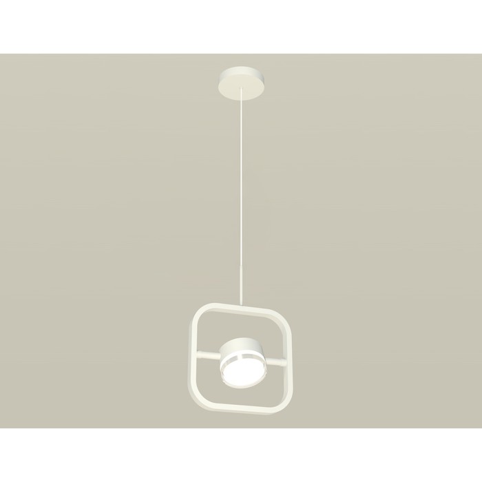 Комплект подвесного поворотного светильника с акрилом Ambrella light, Traditional DIY, XB9118157, GX53, цвет белый песок, белый матовый, прозрачный комплект подвесного поворотного светильника с акрилом ambrella light traditional diy xb9118150 gx53 цвет белый песок белый матовый