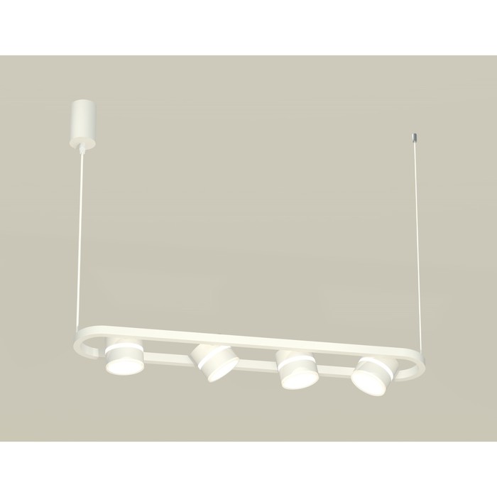 

Комплект подвесного поворотного светильника с акрилом Ambrella light, Traditional DIY, XB9163152, 4хGX53, цвет белый песок, белый матовый