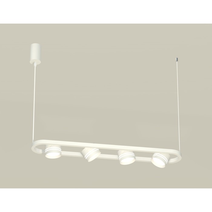 

Комплект подвесного поворотного светильника с акрилом Ambrella light, Traditional DIY, XB9163153, 4хGX53, цвет белый песок, белый матовый