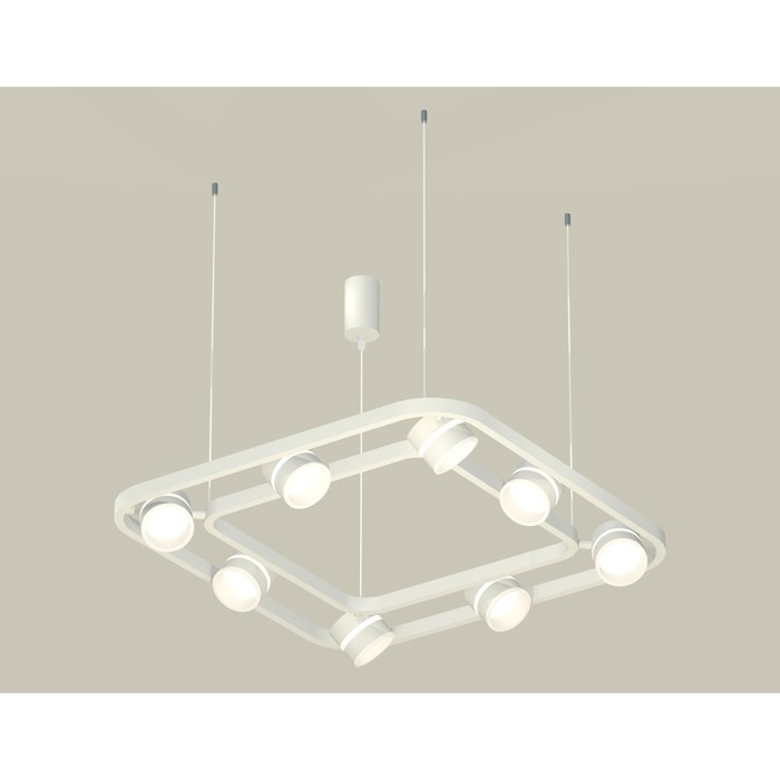 Комплект подвесного поворотного светильника с акрилом Ambrella light, Traditional DIY, XB9177152, 8хGX53, цвет белый песок, белый матовый 41480