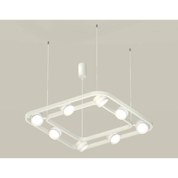 Комплект подвесного поворотного светильника с акрилом Ambrella light, Traditional DIY, XB9177153, 8хGX53, цвет белый песок, белый матовый 40419