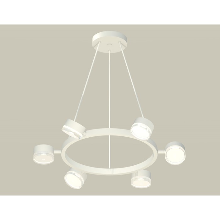 Комплект подвесного поворотного светильника с акрилом Ambrella light, Traditional DIY, XB9191203, 6хGX53, цвет белый песок, белый матовый, прозрачный 22703