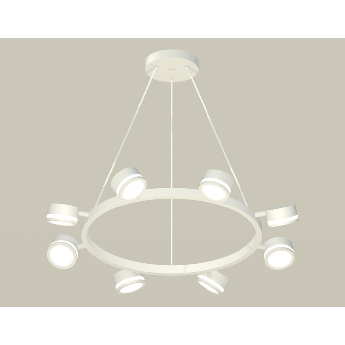 Комплект подвесного поворотного светильника с акрилом Ambrella light, Traditional DIY, XB9195200, 6хGX53, цвет белый песок, белый матовый комплект подвесного поворотного светильника с акрилом ambrella light traditional diy xb9195202 6хgx53 цвет белый песок белый матовый