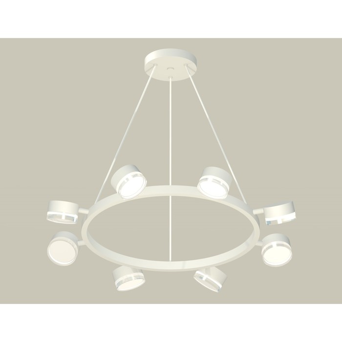 Комплект подвесного поворотного светильника с акрилом Ambrella light, Traditional DIY, XB9195203, 6хGX53, цвет белый песок, белый матовый, прозрачный 29158