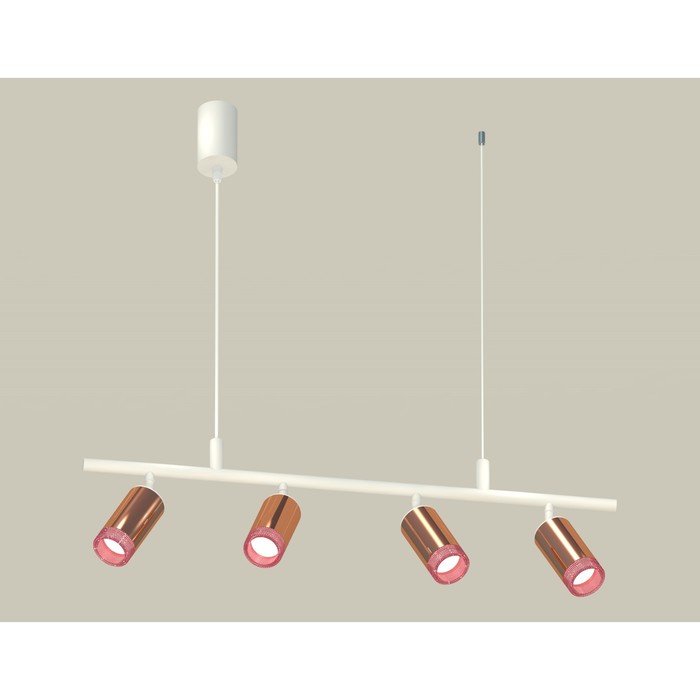 

Комплект подвесного поворотного светильника с композитным хрусталём Ambrella light, Traditional DIY, XB9001350, GU5.3, цвет белый песок, розовый