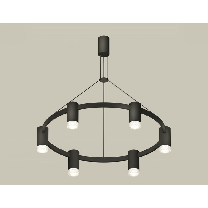 

Комплект подвесного светильника с композитным хрусталём Ambrella light, Traditional DIY, XB9022200, GU5.3, цвет чёрный песок, прозрачный