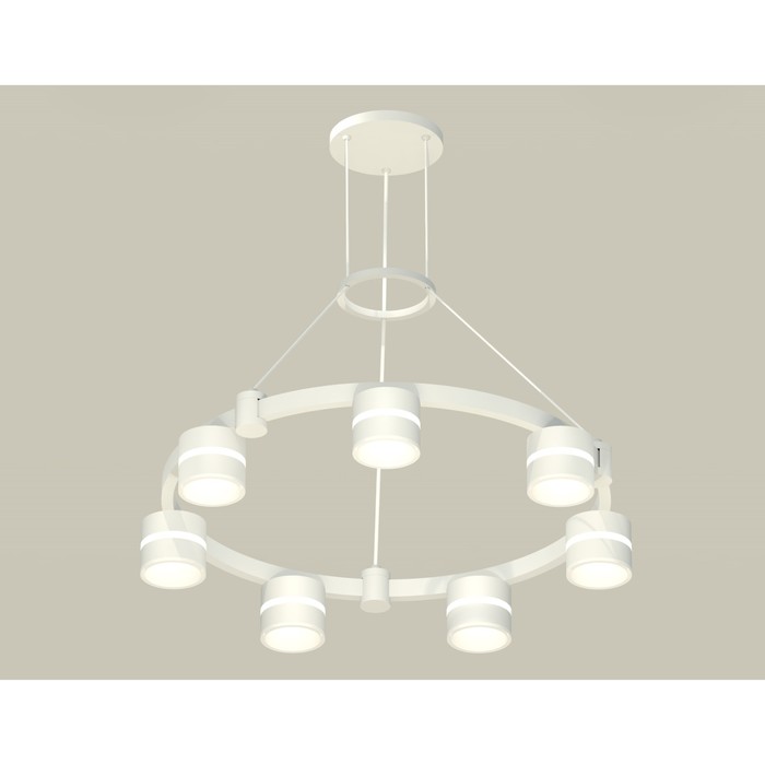 Светильник подвесной с акрилом Ambrella light, XR92031602, GX53 LED 12 Вт, цвет белый песок, белый матовый 35530